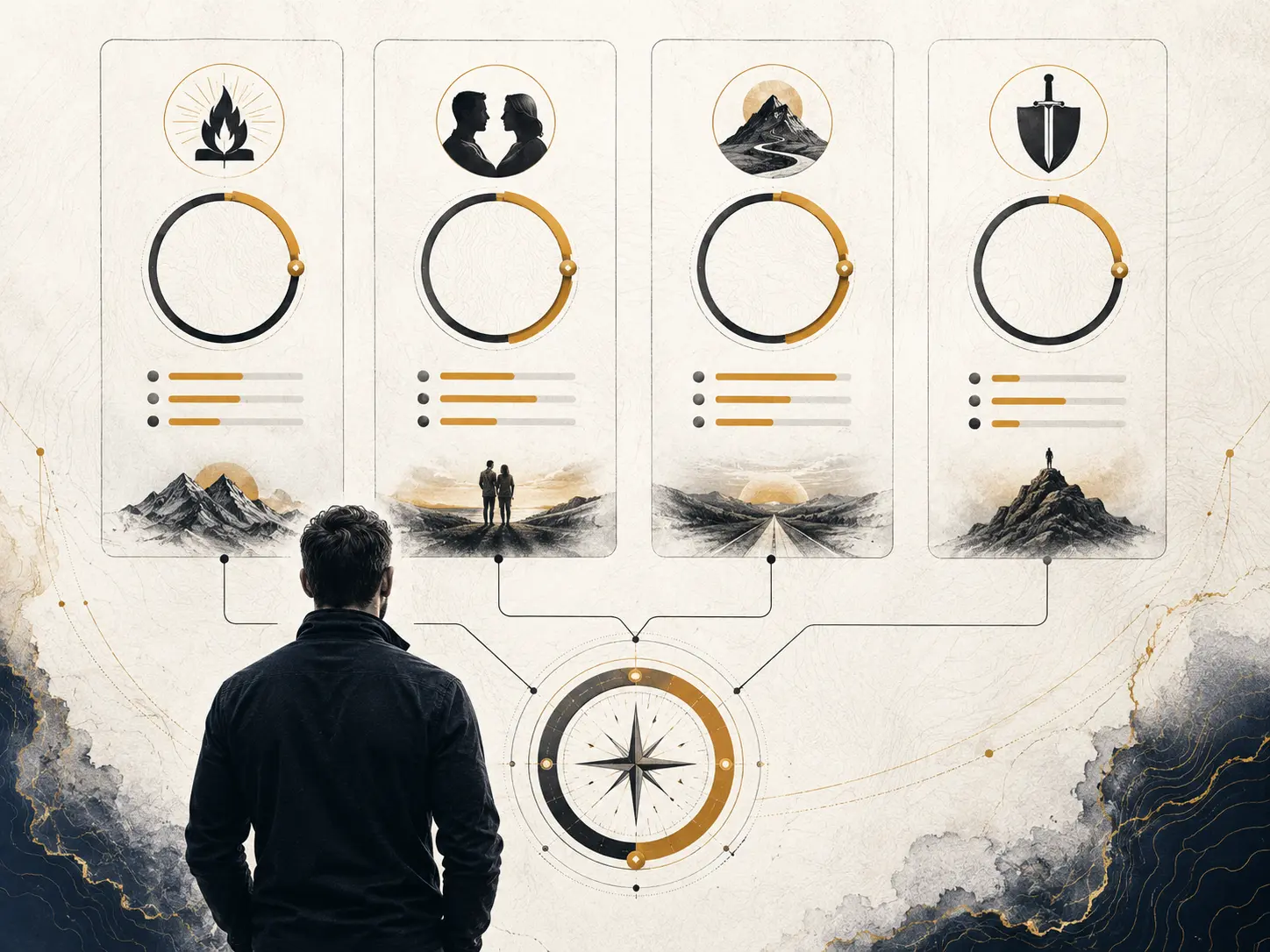 The four alignment gauges: faith, marriage, body and calling